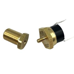 American Volt Electric Radiator Fan Thermostat Temperature Switch Replacement with Thread-in Brass Probe (1/8" NPT, 210'F On - 195'F Off) 12 Month Warranty