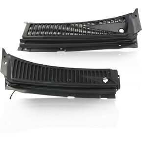 G-PLUS Windshield Wiper Vent Cowl Screen Cover Grille Panel Compatible with Ford 1999-2007 F250 F350 3C3Z-25022A68-AAA, 4C3Z-25022A69-AAA