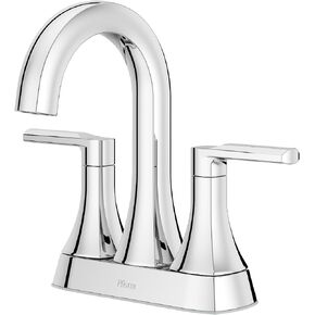 Pfister Vaneri Bathroom Sink Faucet, 4-Inch Centerset, 2-Handle, 3-Hole, Matte Black Finish, LF048VRIBB