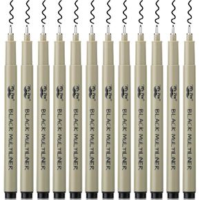 Mr. Pen- Drawing Pens for Artists, 8 Pack/Fineliner Micro Anime/Sketch Pens, Line Art/Inking Pens, Fine Point Bible Journaling Pens