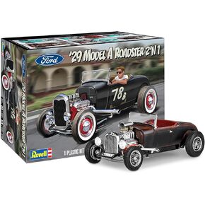 Revell Level 5 Model Kit 1929 Ford Model A Roadster 2-in-1 Kit 1/25 Scale Model
