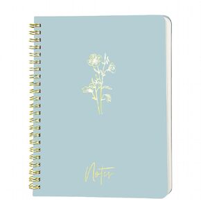 Spiral Journal Notebook for Women, A5 Aesthetic Notebook with 160 pages, 8"X6" college-ruled writing journal, cute notebook suitable for work notebooks, school notebooks and bible journal(pink)