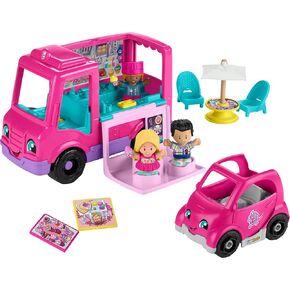 Fisher-Price Little People Barbie Toddler Toy Cupcake Truck Musical Playset with 9 Pieces for Pretend Play Kids Ages 18+ Months (Amazon Exclusive)