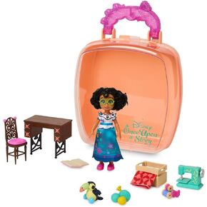 Disney Store Official Princess Tiana Once Upon a Story Mini Doll Playset, The Princess and The Frog, 5 Inch Princess Dolls, Girl Toys, Princess Toys for Girls, 4 Year Old Girl Birthday