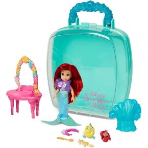 Disney Store Official Princess Tiana Once Upon a Story Mini Doll Playset, The Princess and The Frog, 5 Inch Princess Dolls, Girl Toys, Princess Toys for Girls, 4 Year Old Girl Birthday