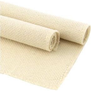 2 Pack Tufting Cloth Punch Needle Fabric, Needlework Fabric Monk's Cloth for Punch Needle Embroidery Rug-Punch for Handwork, 10.2 x 10.2 Inch