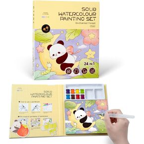 JOFREY Paint with Water Coloring Books for Toddlers，Mess Free Kids Watercolor Painting Activity Kit，Travel Activities Birthday Christmas Toy Gift for Kids Beginners