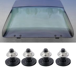 Bevinsee Rear Hatch Hinge Bolts & Nuts 20309167 Compatible with Chevrolet Camaro Firebird Pontiac 1982-1992, Billet Aluminum