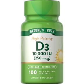 Nature's Truth Vitamin D 10,000 IU 100 Softgels