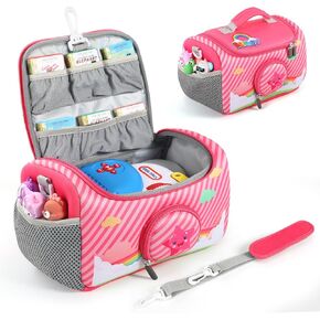 حقيبة حمل متوافقة مع مجموعة Little Tikes for Story Dream Machine Books Starter Set، حقيبة حمل تخزين لـ Little Tikes for Storytime Audio Play Real for Littles Character Collection (قوس قزح) in Kuwait