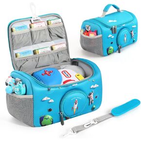 Carrying Case Compatible with Little Tikes for Story Dream Machine Books Starter Set, Storage Carrier Bag for Little Tikes for Storytime Audio Play Real for Littles Character Collection (Red)
