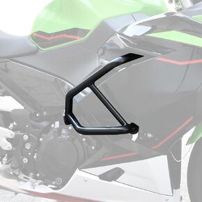 Engine Side Guard Frame Falling Protector Bumper for Ninja 400 250, Black Steel Highway Crash Bar for Kawasaki Ninja 400 250 2018-2024 Accessories,2 PCS
