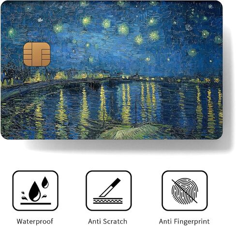 ملصق بطاقة ائتمان Van Gogh Sunflower، ملصق جلد البطاقة لـ EBT، الائتمان، الخصم، بطاقة ائتمان قسيمة الطعام، النقل، غطاء جلد بطاقة المفتاح، in Saudi Arabia