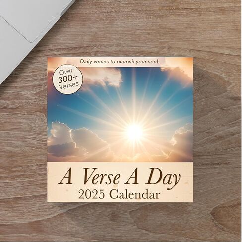 Hannah Faith A Bible Verse A Day 2025 Calendar | 300+ Christian Verses from the NIV Bible to Inspire Your Daily Devotional, Positive Motivational Religious Daily Verses for Men & Women in Saudi Arabia