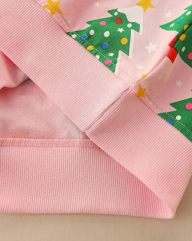 Mrocioa Toddler Girls Sweatshirt Holiday Sweater Reindeer Shirt Kids Xmas Pullover Sweater Tops 2-7T in Kuwait