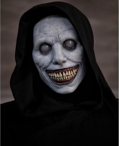 Scary Halloween Mask Evil Smiling Demons Mask Realistic Latex Cosplay Costume Mask Party Props Halloween Decorations in Saudi Arabia