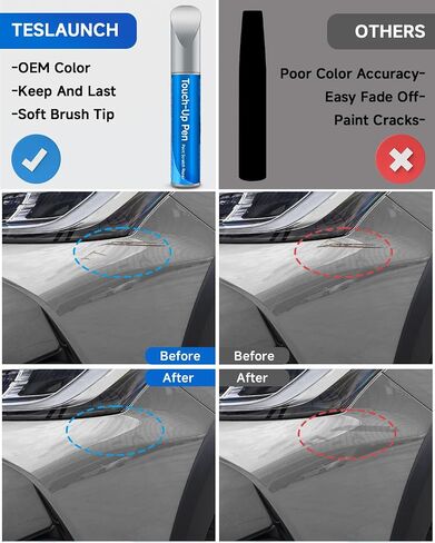218 Attitude/Midnight Black Metallic Touch Up Paint Compatible with Toyota Exact Match Touch Up Paint Car Scratch Repair in Kuwait