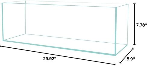 رف كتب زجاجي منخفض الحديد سعة 22 جالونًا مقاس 8 مم - (35.82 بوصة × 11.81 × 11.81) in Saudi Arabia
