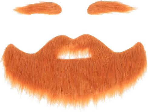 Honcloud Cosplay Beard with Eyebrow Set for Adult Material Novelty Mustaches for Halloween Costume Accessories in Saudi Arabia