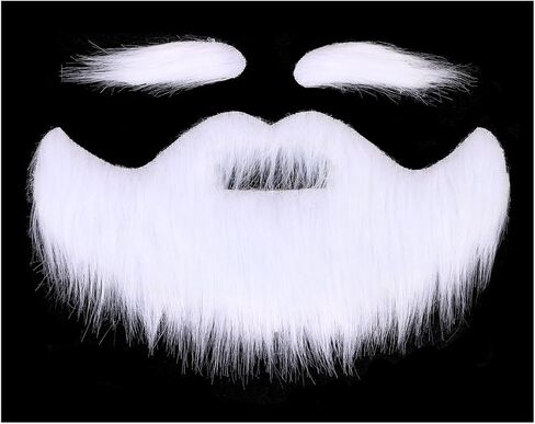 Honcloud Cosplay Beard with Eyebrow Set for Adult Material Novelty Mustaches for Halloween Costume Accessories in Saudi Arabia