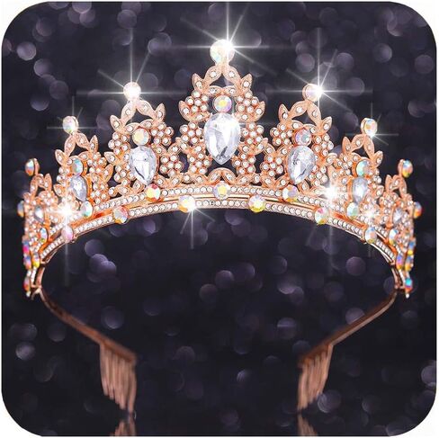 Kilshye Crystal Wedding Crowns and Tiaras Rhinestone Bridal Headband Bride Prom Costume Hair Accessories for Women in Saudi Arabia