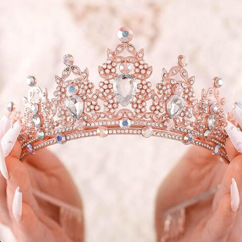 Kilshye Crystal Wedding Crowns and Tiaras Rhinestone Bridal Headband Bride Prom Costume Hair Accessories for Women in Saudi Arabia