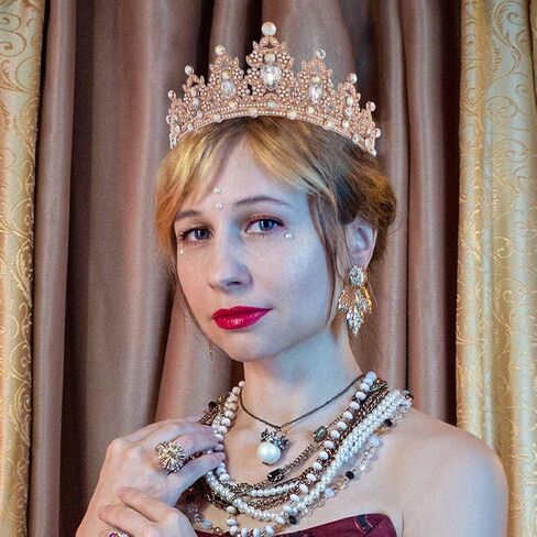 Kilshye Crystal Wedding Crowns and Tiaras Rhinestone Bridal Headband Bride Prom Costume Hair Accessories for Women in Saudi Arabia