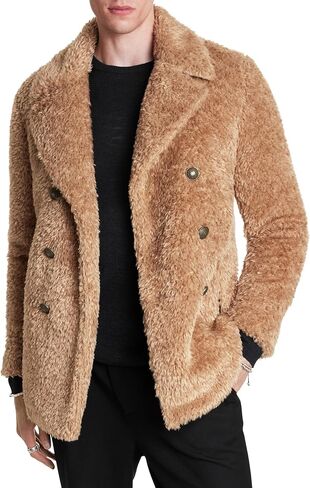 John Varvatos Men's Harden Peacoat in Saudi Arabia