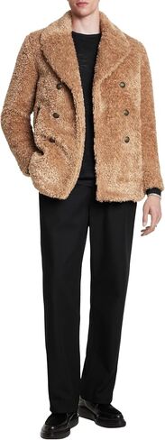 John Varvatos Men's Harden Peacoat in Saudi Arabia