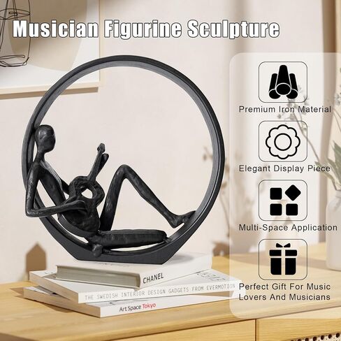 Guitar Figurines Home Décor - Music Decorations for Home, Musician Player Collectible Figurine,Guitar Statue/Sculpture Gifts for Women and Men in Saudi Arabia
