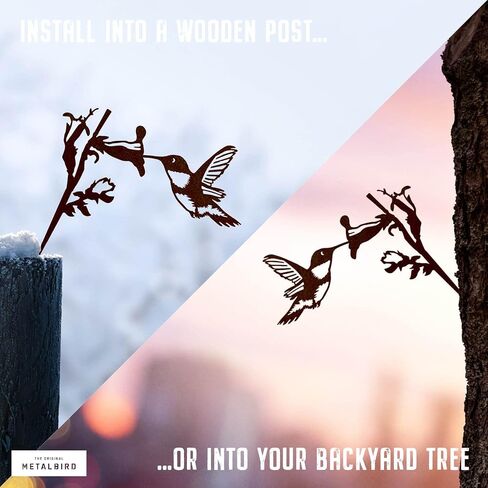 Bald Eagle - Outdoor Tree Ornaments in Corten Steel - Metal Art Proudly Made in America in Saudi Arabia