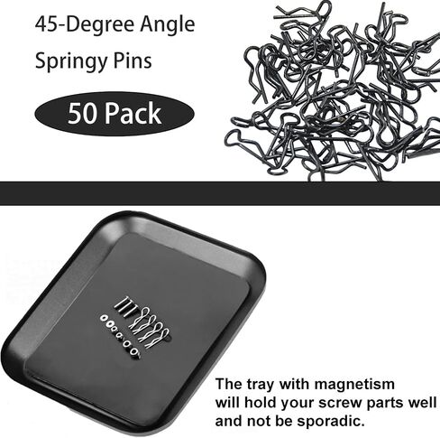 RC Body Clips 45-Degree Angle Springy Pins for All 1/8 Scale & Traxxas TRX4 1/10 Slash VXL Rustler Stampede Car Crawler Truck Buggy Drift Touring (50-Pack) in Saudi Arabia