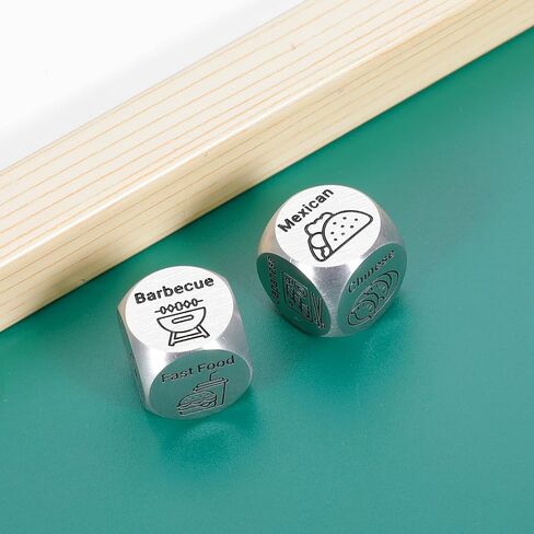 4PCS Date Night Dice Christmas Stocking Stuffers for Adults Stocking Stuffers for Women Men White Elephant Gifts Gag Gift 50th 11th Anniversary Steel Gift Couple Games for Date Night Wedding Valentine in Saudi Arabia