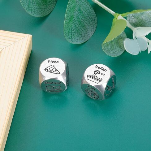 4PCS Date Night Dice Christmas Stocking Stuffers for Adults Stocking Stuffers for Women Men White Elephant Gifts Gag Gift 50th 11th Anniversary Steel Gift Couple Games for Date Night Wedding Valentine in Saudi Arabia