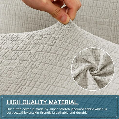 H.VERSAILTEX 100% Waterproof Stretch Couch Cover Recliner Cover Electric Power Lift Recliner Chair Cover for Elderly Fitted Standard Large Recliner with Side Pocket, Soft Thick Jacquard,Grey in Kuwait