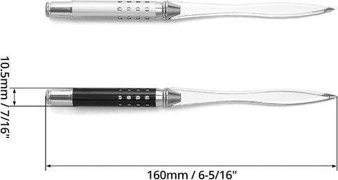 QWORK 2 Pack Metal Letter Opener - Ergonomic Grip Envelope Slitter, Sleek Sword-like Cutter with Safe Edge, Durable Powder-Coated Finish - Versatile Paper Cutter for Office & Outdoor Use in Saudi Arabia