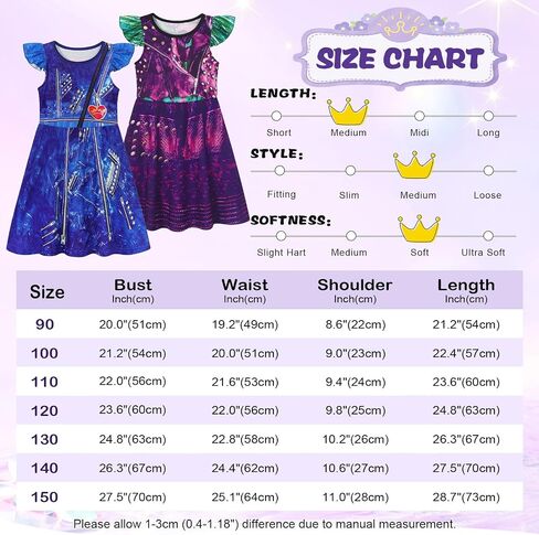 Jurebecia 2Pcs Girls Nightgowns Princess Nightgown Sleepwear Pajamas Flutter Short Sleeves Nightdress Nightie Dress for Kids in Saudi Arabia