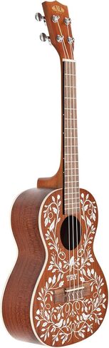 KALA, 4-String Ukulele, Right, Mahogany & White, Tenor LTP-MH in Kuwait