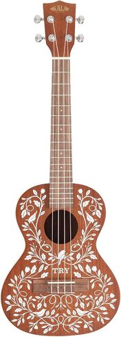 KALA, 4-String Ukulele, Right, Mahogany & White, Tenor LTP-MH in Kuwait