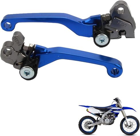 JFG سباق الترابية دراجة دواسة فرامل رافعة للطي عتلات CNC ل YZ125/250 01-07 YZ250F 01-06 YZ426F 01-02 YZ450F 03-07 WR250F 01-02 الأزرق in Saudi Arabia
