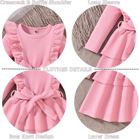 Toddler Girl Long Sleeve Dress in Kuwait