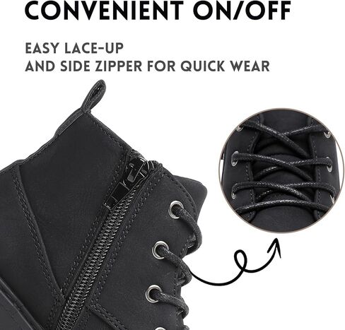 أحذية Ahannie للأولاد الصغار أحذية عمل خارجية كاجوال بسحاب جانبي للكاحل (طفل صغير/طفل صغير) in Kuwait