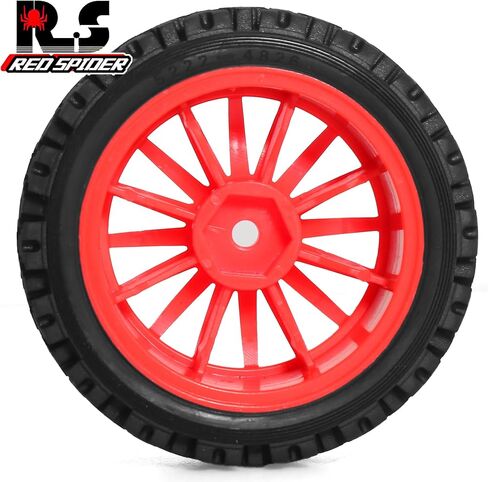 1/10 RC Wheels and Tires，70mm On Road Rubber Tires， for HPI Ken Block's Tamiya XV01 TT01 TT02B Kyosho FAZER MK2 Lc Racing PTG HSP RGT RC 3RACING D5 1/10 RC Rally Car (Black) in Kuwait