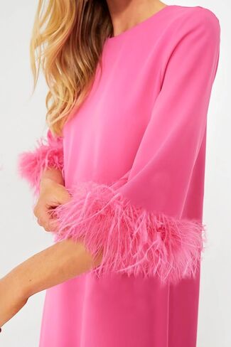 فستان نسائي طويل للتمدد قابل للتمدد، فساتين مريحة باللون الوردي للفتيات المراهقات، مقاس متوسط in Kuwait