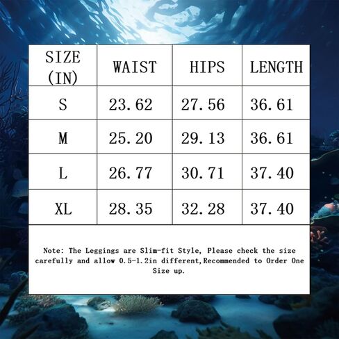 Mermaid Leggings for Women Yoga Print Pants Plus Size Fish Scale High Waisted Halloween Costume Tights in Saudi Arabia