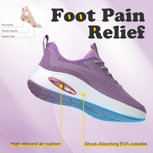 ZYEN أحذية واسعة عند الأصابع للنساء، أحذية جري للطرق، أحذية رياضية واسعة للغاية، تدعم قوس القدم، أحذية رياضية للتنس، أحذية مشي خفيفة الوزن قابلة للتنفس in Kuwait