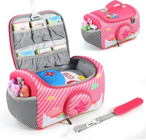 حقيبة حمل متوافقة مع مجموعة Little Tikes for Story Dream Machine Books Starter Set، حقيبة حمل تخزين لـ Little Tikes for Storytime Audio Play Real for Littles Character Collection (قوس قزح) in Kuwait