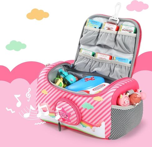 حقيبة حمل متوافقة مع مجموعة Little Tikes for Story Dream Machine Books Starter Set، حقيبة حمل تخزين لـ Little Tikes for Storytime Audio Play Real for Littles Character Collection (قوس قزح) in Kuwait