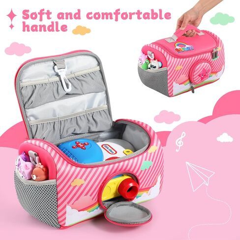 حقيبة حمل متوافقة مع مجموعة Little Tikes for Story Dream Machine Books Starter Set، حقيبة حمل تخزين لـ Little Tikes for Storytime Audio Play Real for Littles Character Collection (قوس قزح) in Kuwait