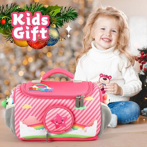 حقيبة حمل متوافقة مع مجموعة Little Tikes for Story Dream Machine Books Starter Set، حقيبة حمل تخزين لـ Little Tikes for Storytime Audio Play Real for Littles Character Collection (قوس قزح) in Kuwait